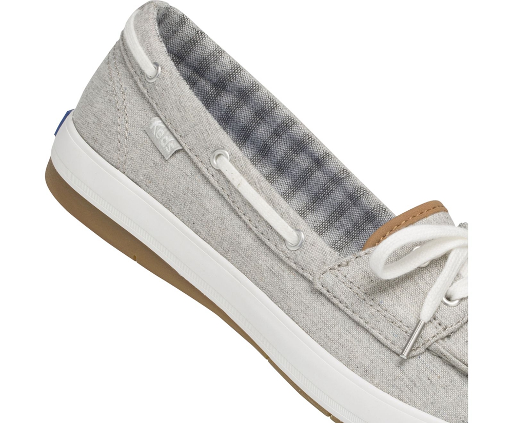 Slip Ons Keds Mujer Grises - Charter Chambray - 1205-TXNCO